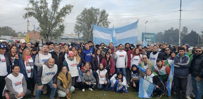 CTA PARTICIPÓ EN LA MARCHA CONTRA LA PRESENCIA DE TROPAS DE ESTADOS UNIDOS