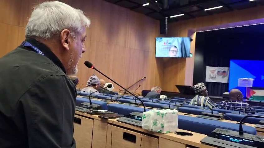 Fuentes reafirmó en la OIT la solidaridad de CLATE con “los trabajadores y el pueblo cubano”